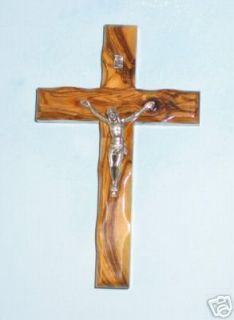 Olive Wood Olivewood Wall Cross Crucifix Bethlehem Holy Land Jerusalem 