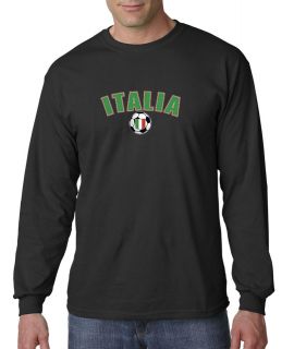 Italy Italia Soccer Football World Cup Italian Long Sleeve Tee Shirt