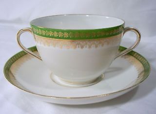 Imperial Crown China Austria Boullion Cup and Saucer Tea Cream Soup 
