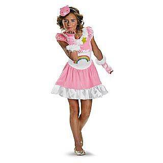 Girls Child Care Bears Deluxe Pink Rainbow Cheer Bear Costume Dress