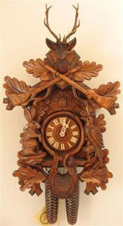 Black Forest 8 Day Cuckoo Clock Before the Hunt Model #8230