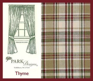 Park Designs Thyme Country Cottage 84 Lined Panel Curtains