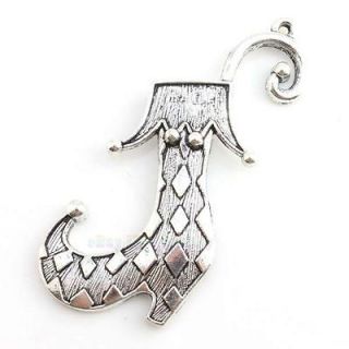   Crown&Boot Charms Vintage Silvery Alloy Jewelry Pendants Fit Necklace