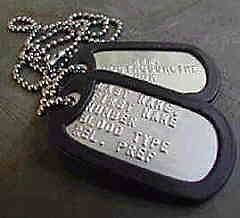AUTHENTIC US MILITARY PERSONALIZED DOG TAGS. L@@K!