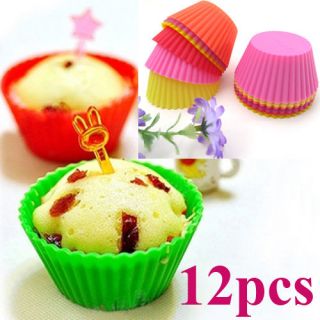   Round Cake Muffin Chocolate Cupcake Liner Baking Cup Mold Mould new