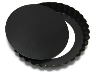 Professional Fluted Pie Tart Pan Removable Bottom Molder Non 