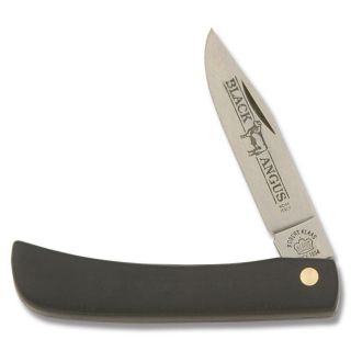 ROBERT KLAAS BLACK ANGUS LARGE SODBUSTER POCKET KNIFE 4 1/4 CLOSED 