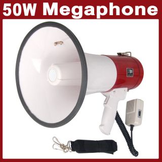   Loud Megaphone W/ Siren Bullhorn Speaker Outdoor Portable Amplifier