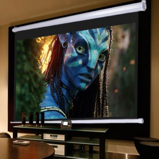 72 Manual Pull Down Projector Projection Screen 16:9 Ratio 36x63 