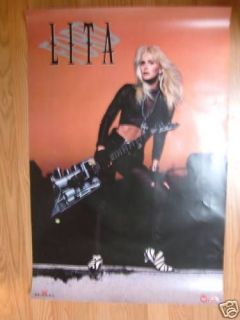 Lita Ford Rare Orig. Promo Poster 1991 Exc. new cond.