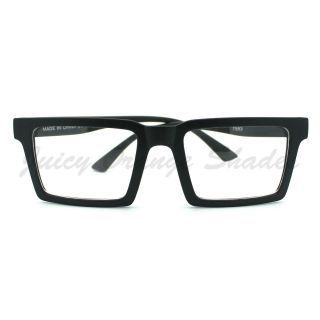 Square Rectangle Eyeglasses Frame Clear Lens Fashion Eyewear Unisex 
