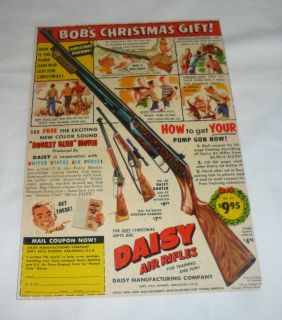 1959 Daisy bb gun ad page ~ BOBS CHRISTMAS GIFT