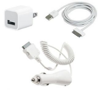 USB AC Wall + Car Charger + 6 ft Data Cable for iPod Touch iPhone 2G 