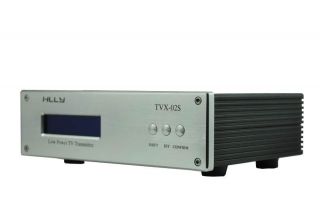 HLLY 1.5W TVX 02S TV TRANSMITTER TV Exciter Silver For Home Broadcast