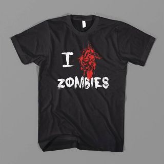 HEART ZOMBIES BLOOD EVIL gothic DEAD ZOMBIELAND RESIDENT FUNNY TEE T 