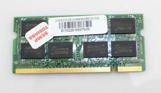 2GB TOSHIBA DDR2 800MHZ PC2 6400S Laptop Notebook RAM Memory APOGEE