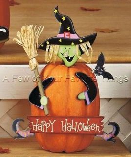 WITCH PUMPKIN WOOD DRESS UP KIT FAST HALLOWEEN OUTDOOR YARD LAWN HOME 