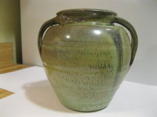   Vintage Arts Crafts Pottery Vase Cole Jugtown Crystalline Glaze