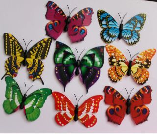   mixed Artificial Butterfly for Wedding Decorations Party Supplies 7cm