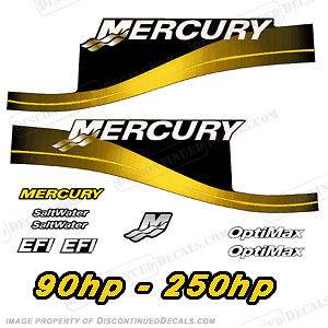 Mercury Custom Color Yellow Decal Kit 