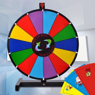 18 Color Prize Wheel of Fortune Desktop Spin Game Trade Show Carnival 