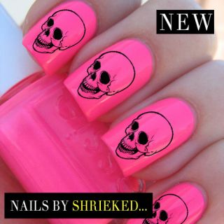 Laughing Skull Decal Designs For Nails Water Transfers Celebrity Style 