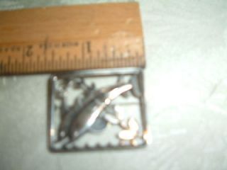 Georg Jensen Sterling Silver Pin Brooch Depicting Jumping Pair of 