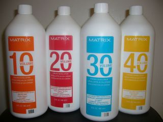 Matrix Cream Developer 10, 20,30 40 Volume for So Color Logics  Color 