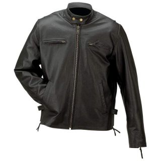 ROCKY MOUNTAIN HIDES SOLID GENUINE BUFFALO LEATHER JACKET