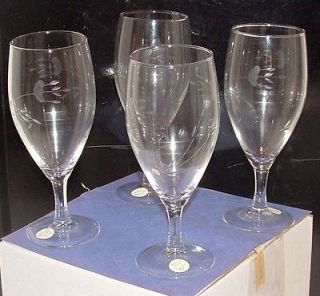 PRINCESS HOUSE Crystal ICE TEA GLASSES GOBLETS Heritage MADE USA NIB 