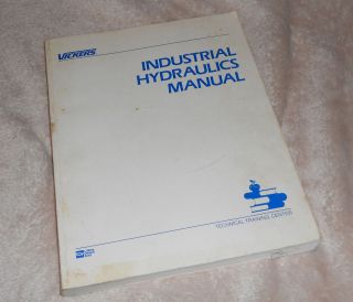   Industrial HYDRAULICS Manual 1970 1st Ed Color Diagrams Educational