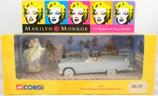Corgi Ford Thunderbird 136 Die Cast and Marilyn Monroe Figure 39902