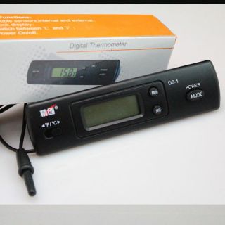Digital LCD Display Auto Car In Outdoor Thermometer W/Sensor For 