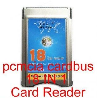 PCMCIA CARDBUS 18 in 1 SD/MMC/XD/SDHC Card Reader
