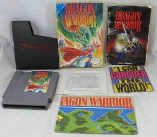 Nintendo NES Dragon Warrior w/ Manual, Map, and Box Video Game