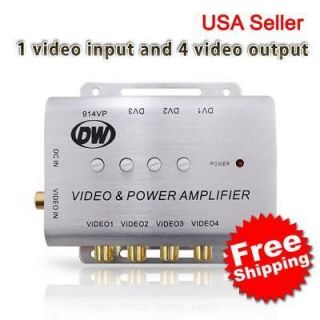 Car 4CH Video & 3CH Power distribution Amplifier DVD/TV GTC