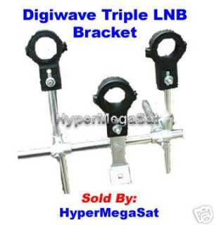 LNB Bracket Holder Satellite Dish LNB / Triple LNB Multi Mount Holds 