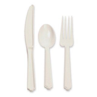 Industries Plastic Fork, Dishwasher Safe, 25/BG, White