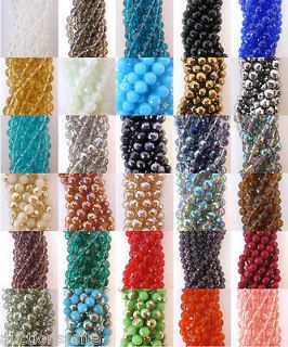 Disco Ball 10mm Crystal Faceted Glass Beads   Choose from Many Colors