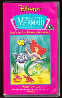 DISNEY   THE LITTLE MERMAID   WHALE OF A TALE   VHS PAL