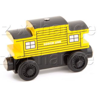 USA SODOR LINE CABOOSE yellow Thomas Wooden train engine car NEW
