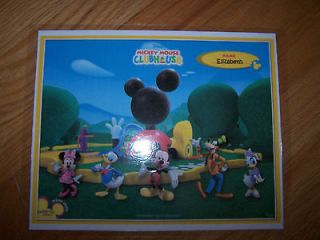 Personalized PlaceMat***ELIZABETH***Mickey Mouse Club House****11.5x 
