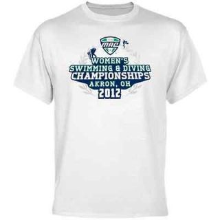 MAC Gear 2012 Womens Swimming & Diving Championship T Shirt   White