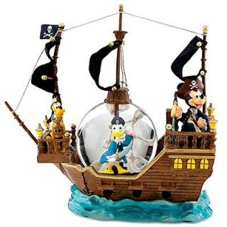 Disney Pirates of the Caribbean Mickey and Friends Mini Snowglobe NEW