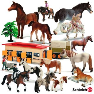 Schleich Stable, Barn, Rider, Vet, Sets, 4x4, Trailer, Pony Carriage 