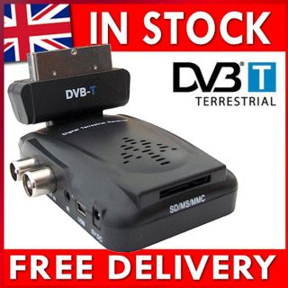   Digital TV Reciever Tuner Scart Set Top Box DVB T ANALOG TO DIGITAL