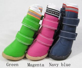 Dog Shoes Pet Boots Dog Rain Boots Snow Shoes 3 Colors Waterproof Size 