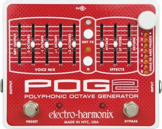 Electro Harmonix POG 2 Polyphonic Octave Generator Effects Pedal 