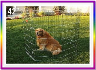   Pet Dog Puppy Wire Outdoor Folding Exercise Play Pen PLAYPEN KENNEL