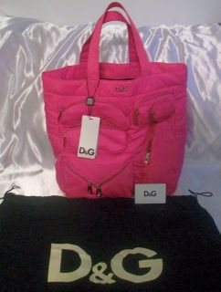 NWT D&G Dolce & Gabbana Tote Bag Pink Handbag NEW $460 DB1461